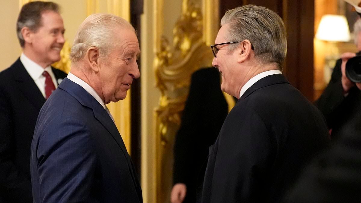 King Charles and Sir Keir Starmer are spotted beaming as they meet for the first time since the latest Epstein revelations