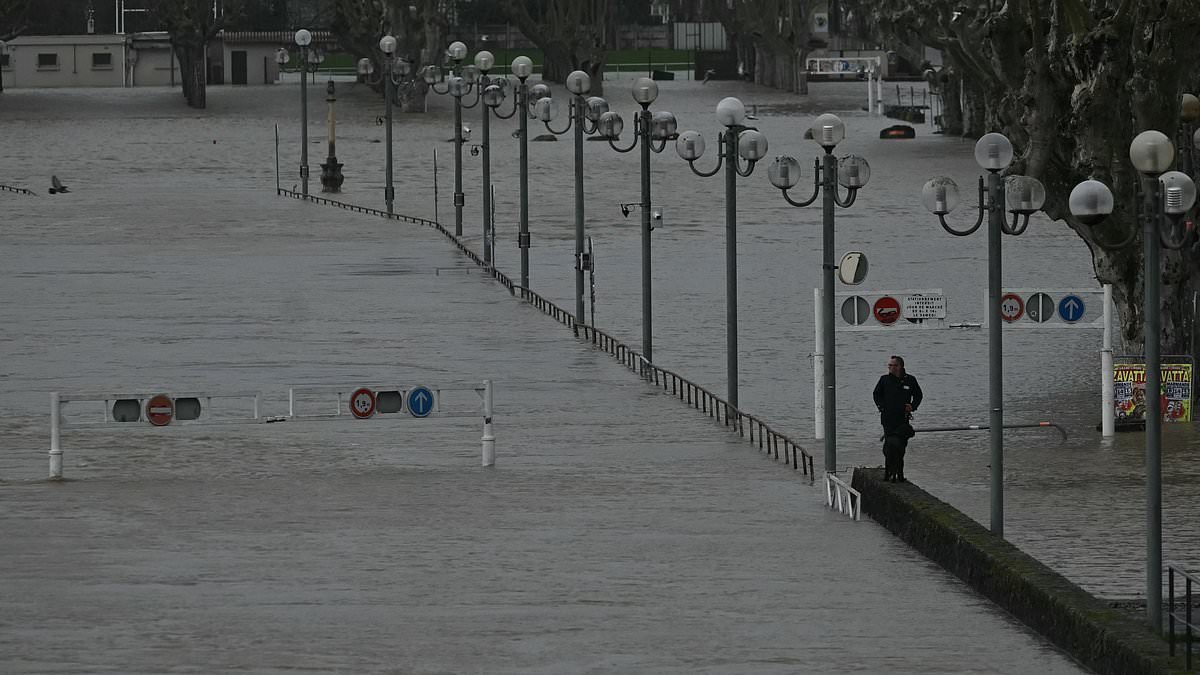 Storm Nils batters France: 100mph winds and floods leave almost a million people without electricity and at least one person dead