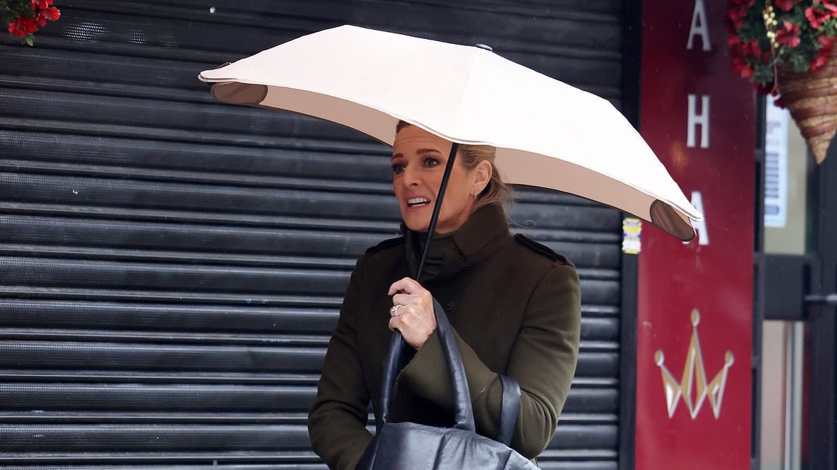 Gabby Logan returns to work after enduring 'a very emotional few days ...