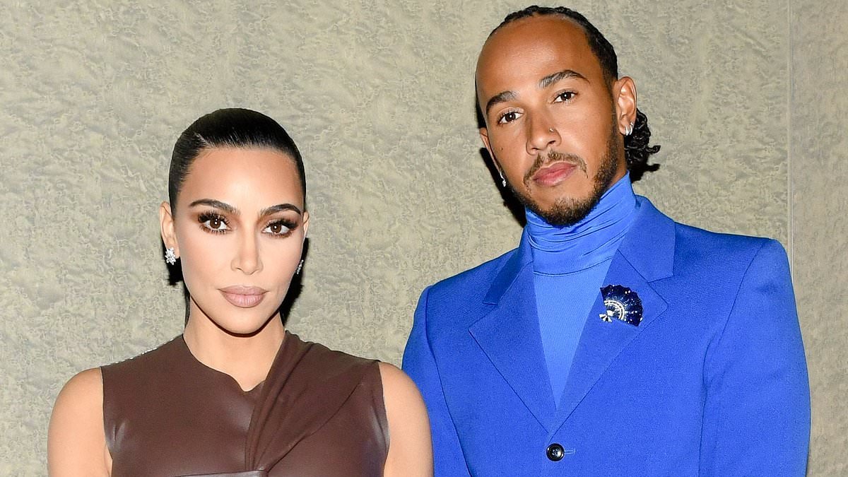 Kim Kardashian's beau Lewis Hamilton is asked about their new romance when F1 testing in Bahrain