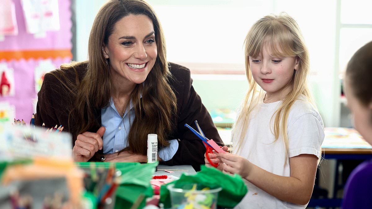 A Kate surprise: Princess of Wales pays unannounced visit to London school to mark Children's Mental Health Week